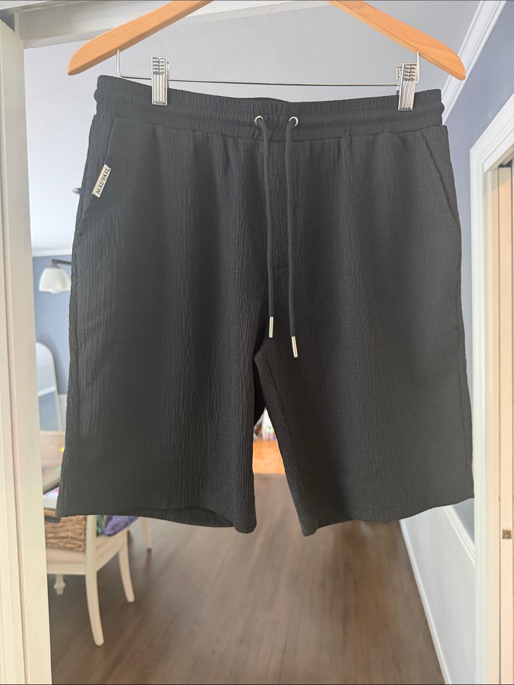 Mauvais Eivissa Stretch Shorts in Black, Size 32